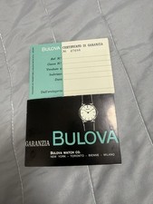 OROLOGIO BULOVA CERTIFICATO DI