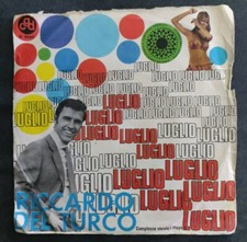 45 giri vinile Riccardo Del Turco - Luglio / Il temporale - CGD 1968