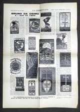 Pagina del giornale La Cerbottana con Ex Libris di Bruno da Osimo - 1931
