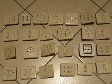 Lotto di placca TICINO VETO monoblocco per cassetta rotonda presa interruttore 