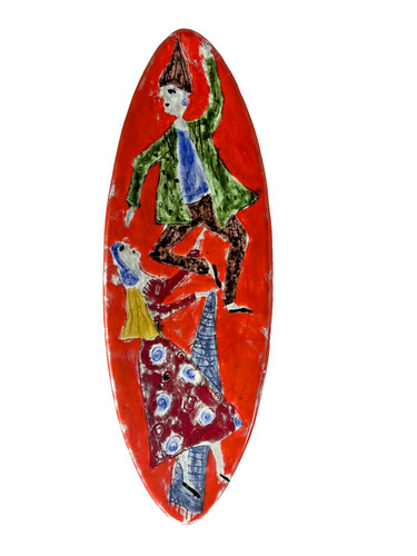 Piatto parete ceramica - in,