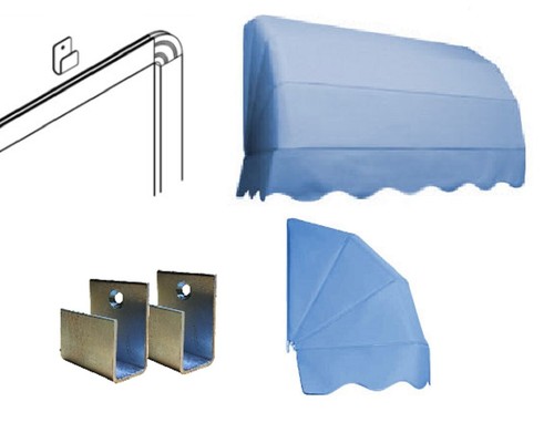 Coppia staffe ferro per - di,