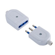 Kit Spina Volante 16A  +  Presa Bipasso 250v bianca Aigostar