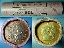 ITALIA ROTOLINO ROLL 50 pz 20 LIRE QUERCIA FDC 1975