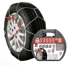 Catene da neve in metallo RD9 mm, misura 80, set 2 pezzi, guanti inclusi