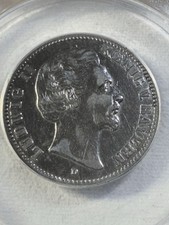 1876-D Stati tedeschi Baviera 2 marchi classificati VF 35 dettagli puliti da ANACS