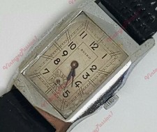 Raro Antico Particolare Orologio Rettangolare SUIZO Carica Manuale 1930s