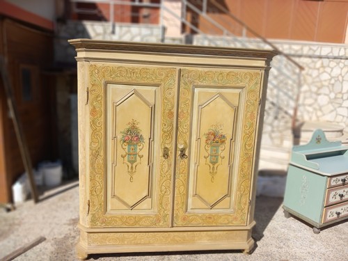 Armadio tirolese dipinto - tirolese,