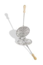 Ferro piastra per pizzelle cialde neole in alluminio stampo ferratelle sottili 