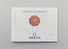 OMEGA Chronometer Warranty per