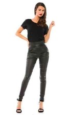 Pantaloni moto donna neri