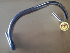 MANUBRIO BICI CORSA/FIXED IN ALLUMINIO STILE RETRO' SILVER