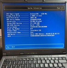 Acer TravelMate 220 M52109 Pc