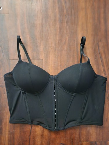 Bustier corsetto nero donna