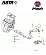 TUBO FLESSIBILE ALLUMINIO RISCALDATORE ORIGINALE FIAT IDEA MUSA YPSILON 77362400