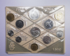 ITALIA REPUBBLICA Serie della Zecca 1980 10 Valori in FDC con 500 Lire argento