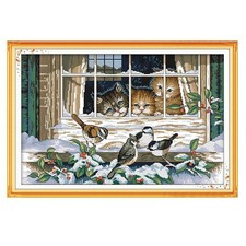 Kit punto croce timbrato - kit,
