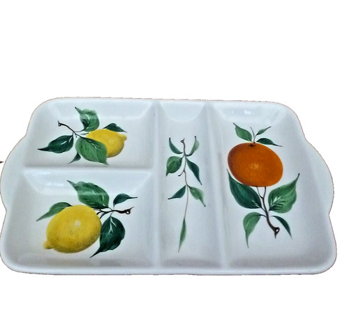Vassoio gusto ceramica dipinto