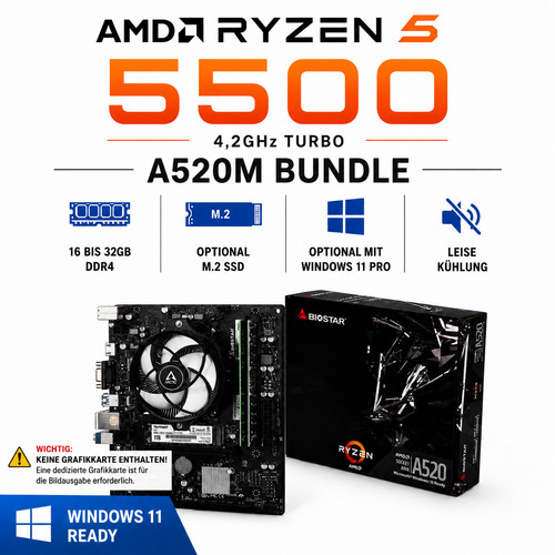 Bundle amd ryzen 5500 6 - amd, (6