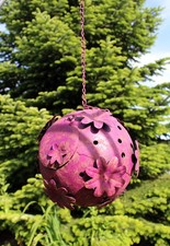 Portacandele sfera di fiori