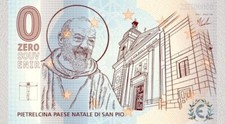 0€ ZERO EURO SOUVENIR 2022/08 - ITALIA - PIETRELCINA PAESE DI PADRE PIO - FDS -