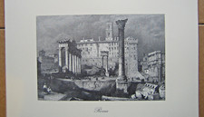 STAMPA ROMA antica veduta -