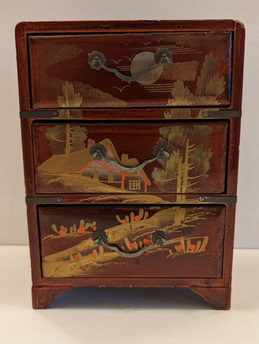 Cassettiera vintage legno