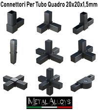 Connettore Connettori in plastica per tubo quadro 20 x 20 x 1,5 mm