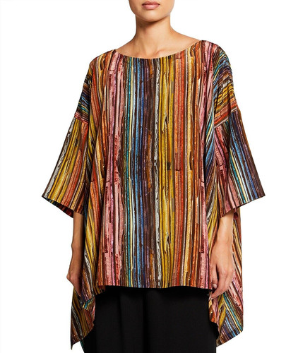 Top tunica lungo - , seta