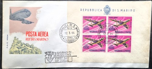 San marino 1964 fdc con - fdc,
