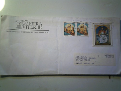 Busta viaggiata fiera - busta,