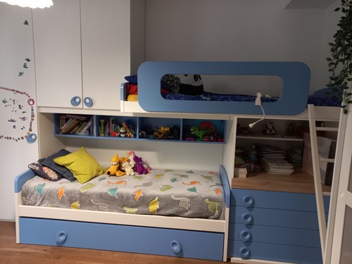 Letto castello tre - letto, a
