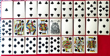 CARTE DA GIOCO ANTICHE  ANCIENT PLAYING CARDS GREAT MOGUL 52 CARTE COMPLETO 1880