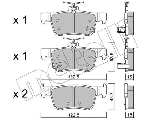 Kit pastiglie freno - 4,
