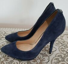 Decoltè Chiuse Guess Scarpe Sexy Donna 37 Usate Tacco Spillo 11 High Heels Blu