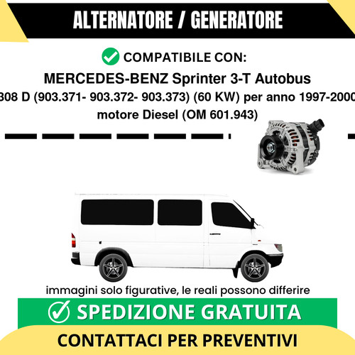 Alternatore mercedes benz - alternatore, mercedes-benz