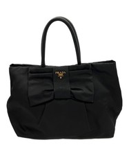 Borsa tote in nylon con nastro