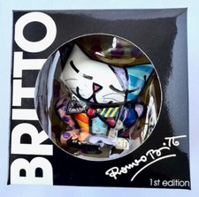 Britto Miniatura Statuina Gatto "Zucchero" *NUOVA*