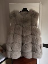 Gilet Pelliccia Di Volpe 100% Grigio Argentato Daymissfurry Taglia S
