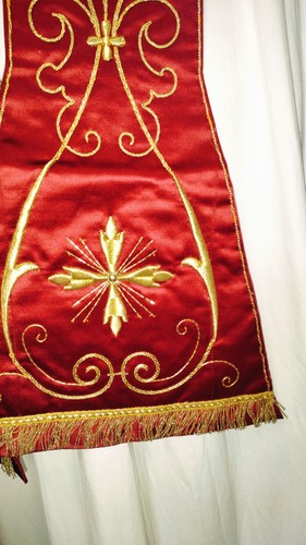 Stola sacerdotale rossa - stola,