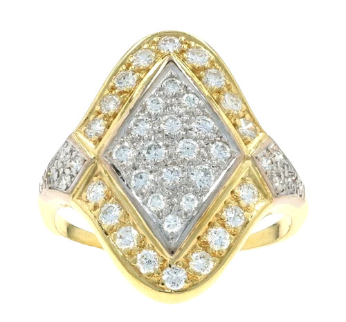 Anello solitario cluster - anello,