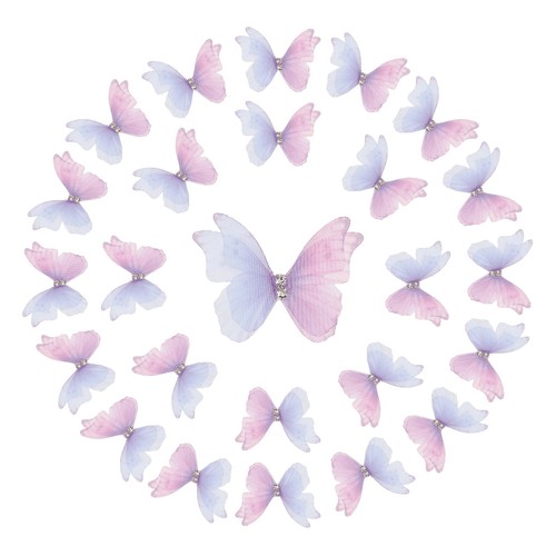 25pcs farfalle organza - 25pcs,