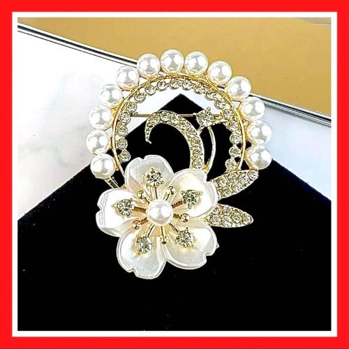 Spilla floreale oro - , vintage