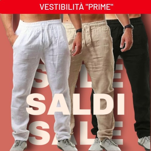 Pantalone lino uomo - di, con