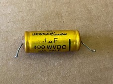 Condensatore vintage Jensen .1 uf 400v PIO tubo olio tappo amplificatore TEST BUONO