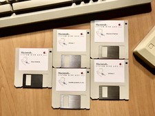 Dischi Floppy 3,5” System 6.0.5 Italiano per Macintosh 512Ke, SE, Plus
