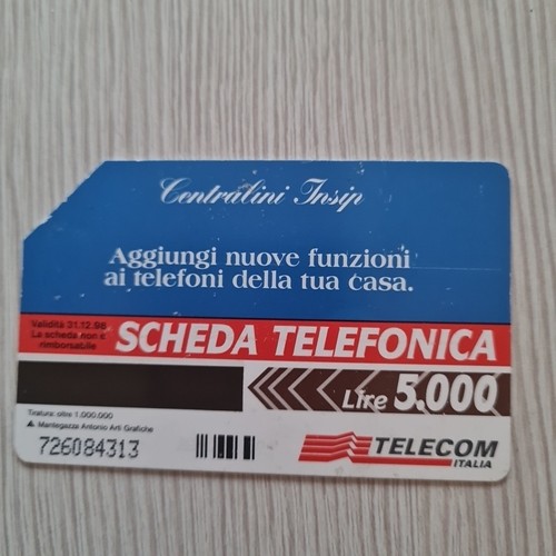 Scheda telefonica telecom - scheda,