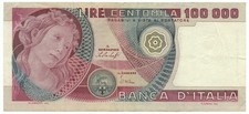 100000 lire banca italia - 100000,