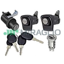 Kit Serrature Porte Dx Sx + Cofano + Cilindretto + 4 Chiavi Fiat Panda 85/104