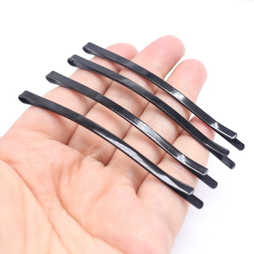 12pcs flat black top bobby - 12pcs,